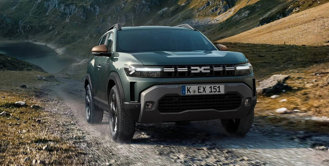 Dacia Duster Dacia Duster in grün, Frontansicht