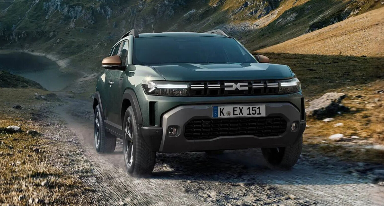 Dacia Duster Dacia Duster in grün, Frontansicht