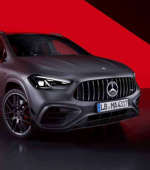 Mercedes-Benz GLA AMG Mercedes-Benz GLA AMG in silber Frontansicht