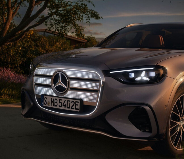 Mercedes-Benz GLC EQ Mercedes-Benz GLC EQ in silber, Frontansicht