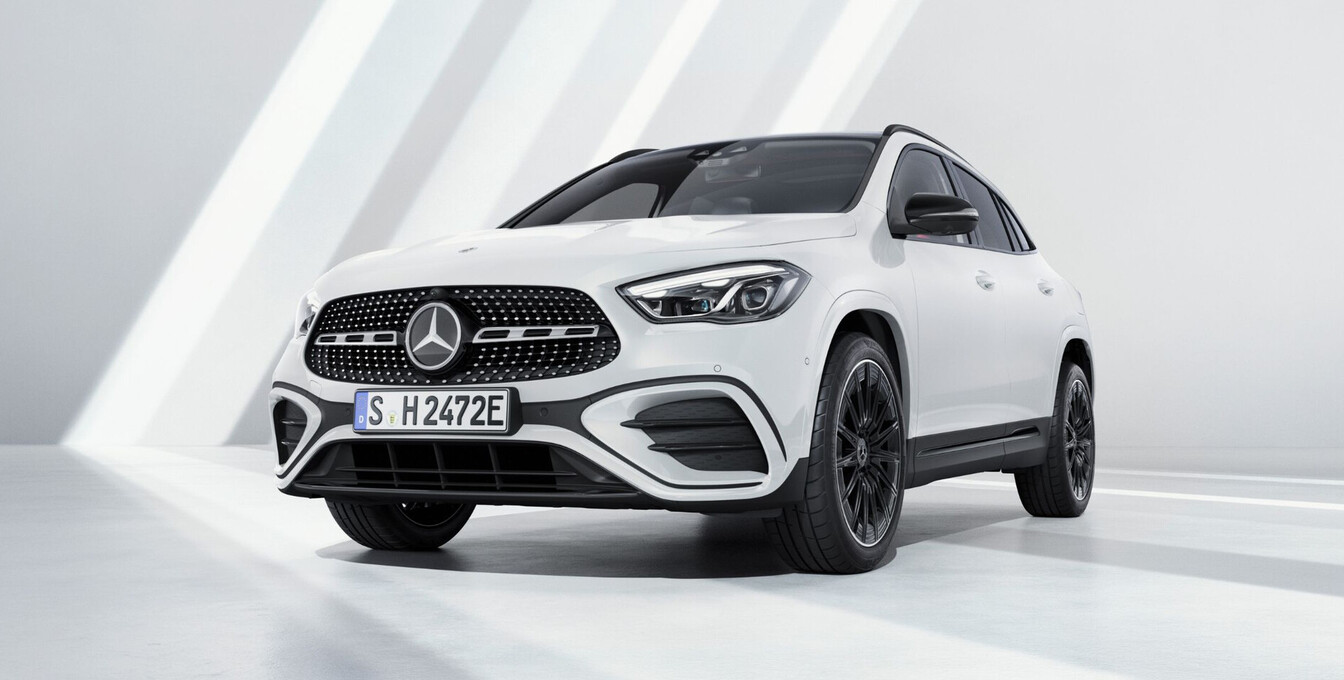 Mercedes-Benz GLA in weiß, Frontansicht