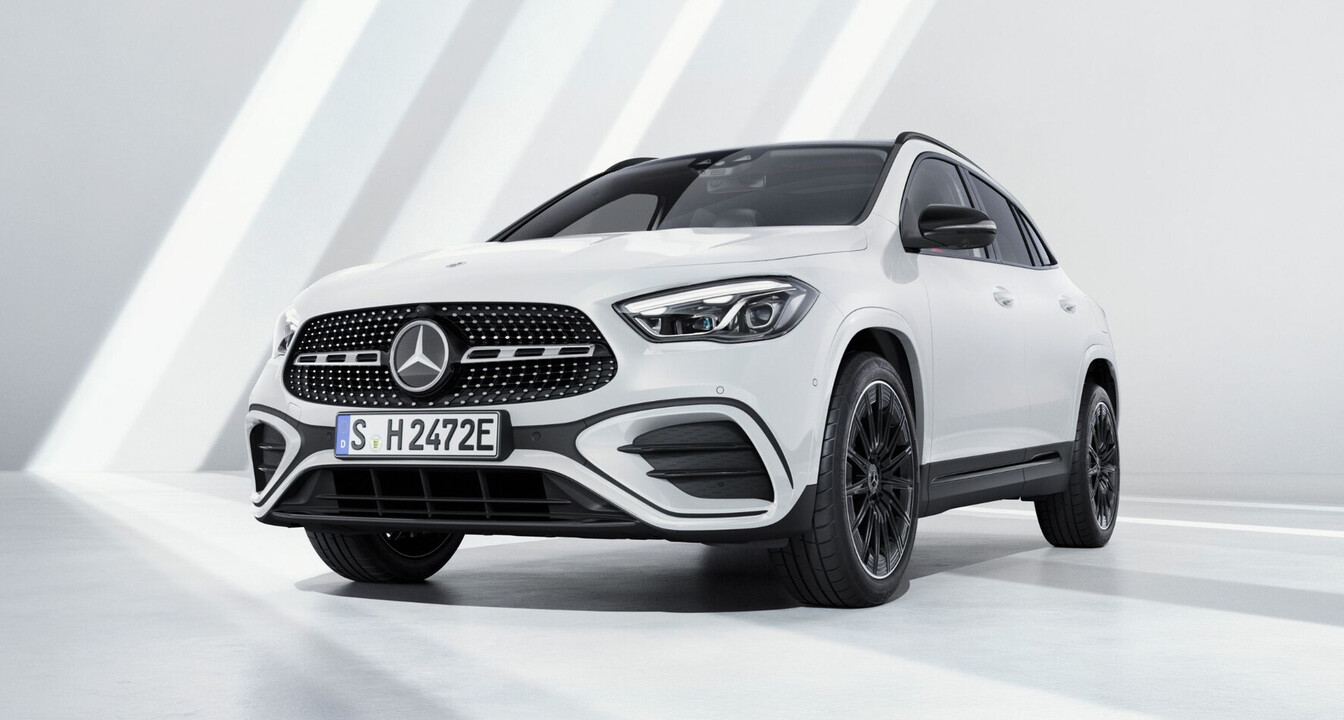 Mercedes-Benz GLA Mercedes-Benz GLA in weiß, Frontansicht