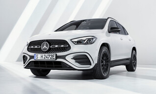 Mercedes-Benz GLA in weiß, Frontansicht