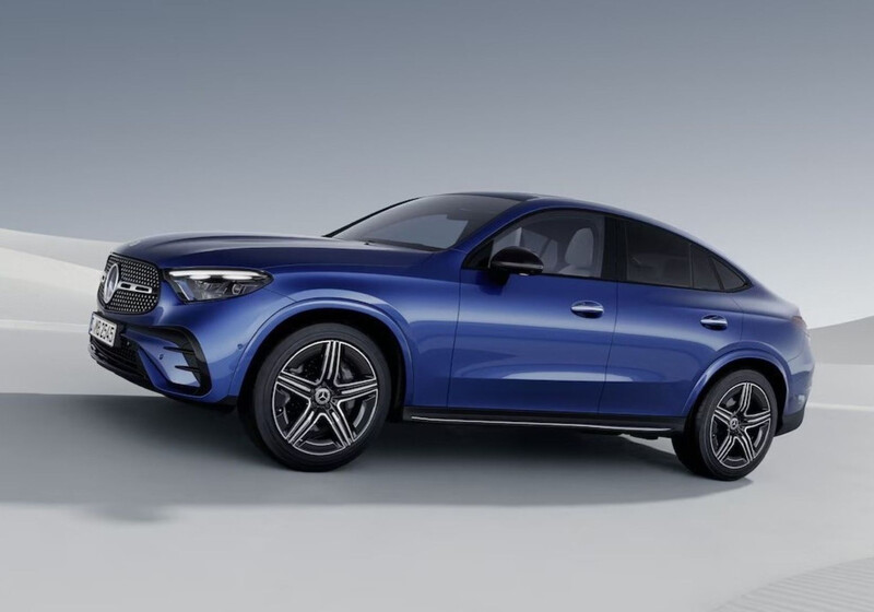 Mercedes-Benz GLC Coupé Mercedes-Benz GLC Coupé in blau, Seitenansicht