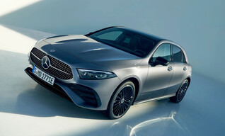 Mercedes-Benz A-Klasse in silber, Frontansicht