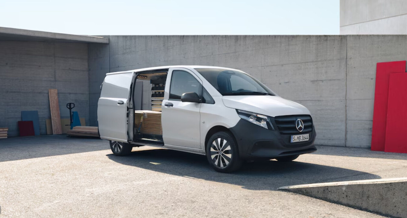 Mercedes-Benz Vito Mercedes-Benz Vito in weiß, Seitenansicht