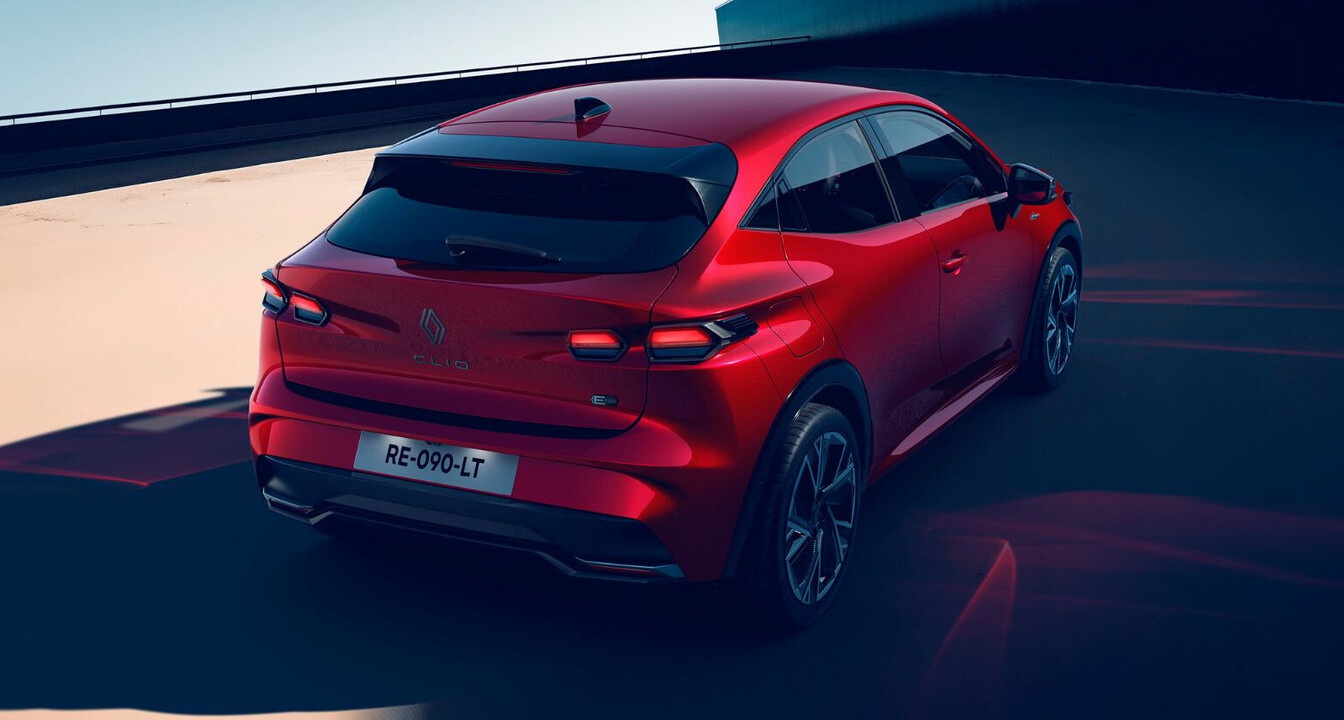 Renault Clio Renault Clio in rot, Heckansicht