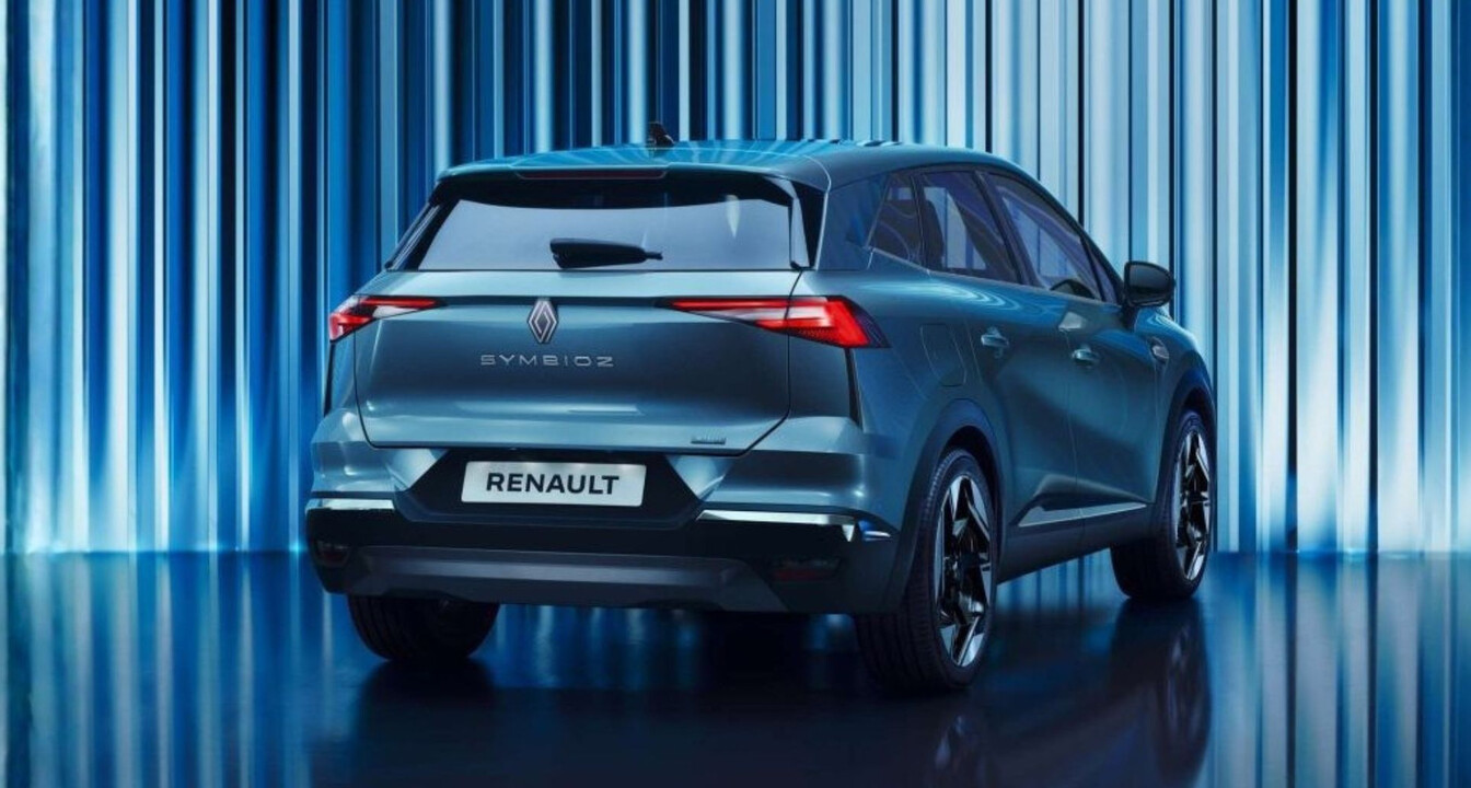 Renault Symbioz in blau, Heckansicht
