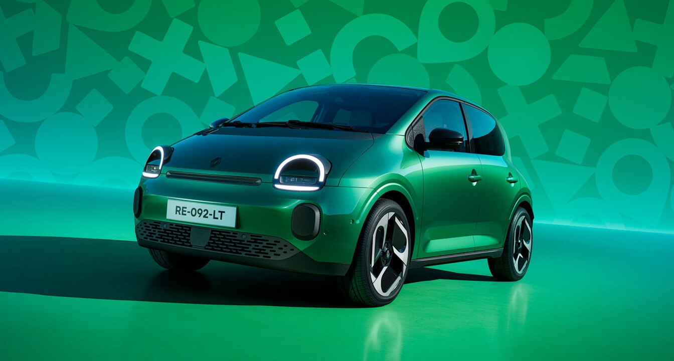 Renault Twingo verde,lato
