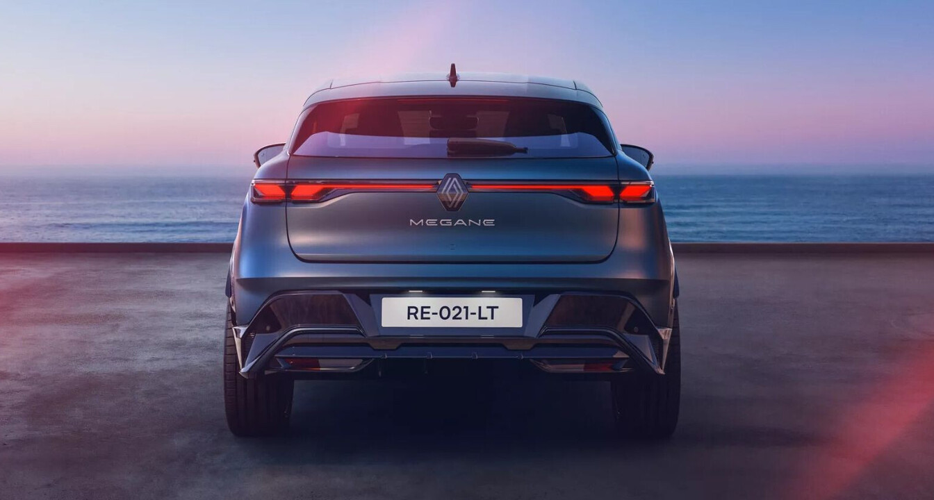 Renault Megane  blu, retro
