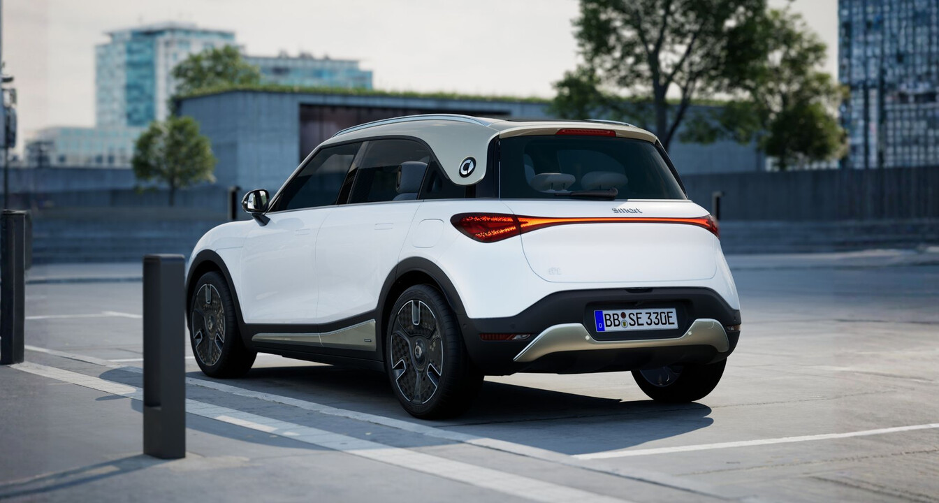 smart #1 smart #1 in weiß, Heckansicht